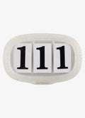 LeMieux Flexible Saddle Pad Number Holder - Silver Glitter