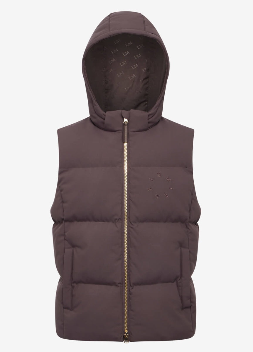 LeMieux Young Rider Joey Hooded Gilet - Cocoa