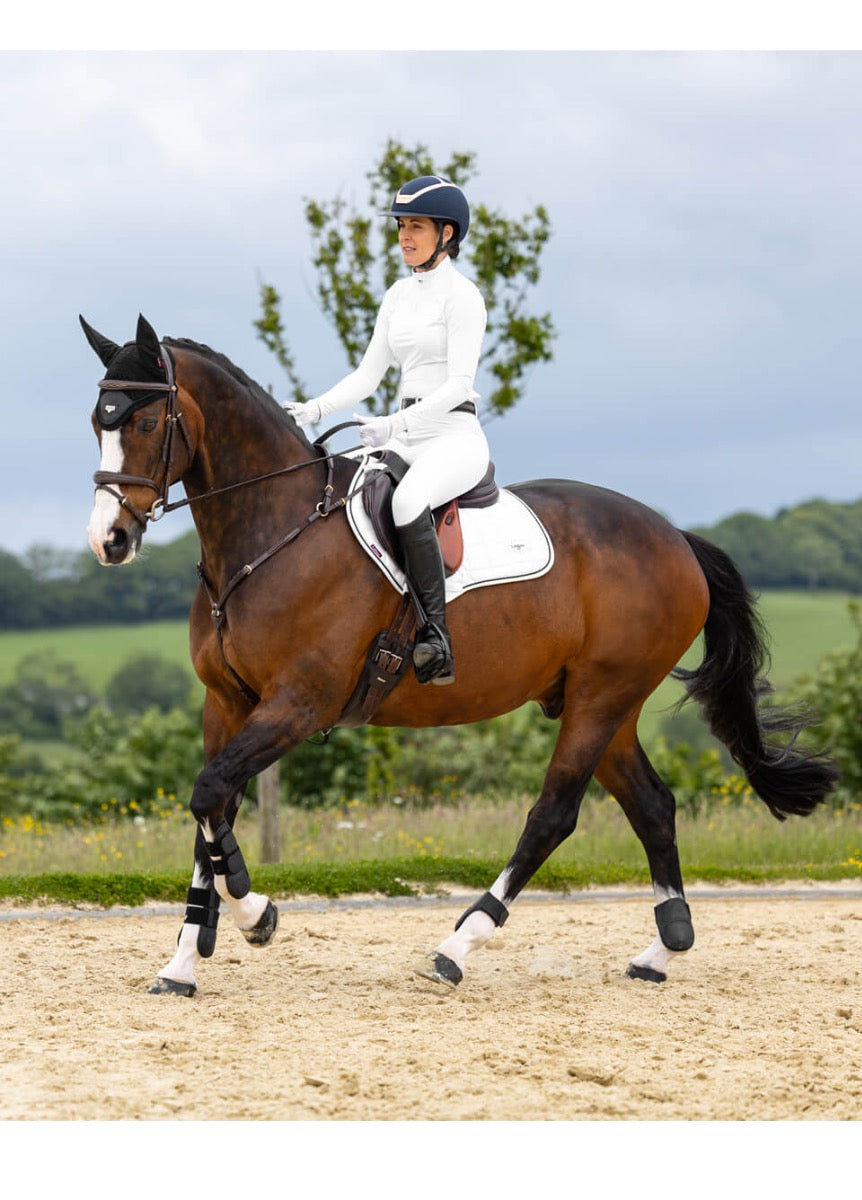 LeMieux Loire CC Square - White/Silver/Navy