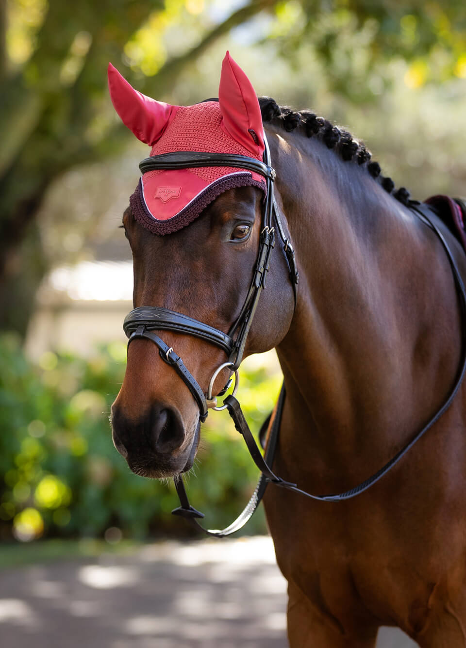 LeMieux Loire Fly Hood - Cranberry