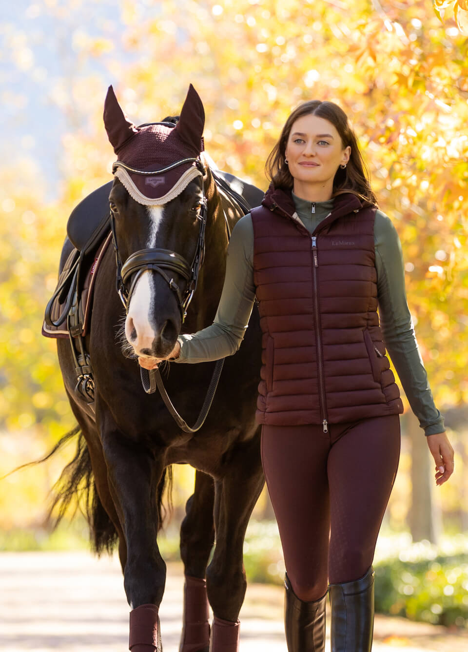LeMieux Loire Fly Hood - Damson