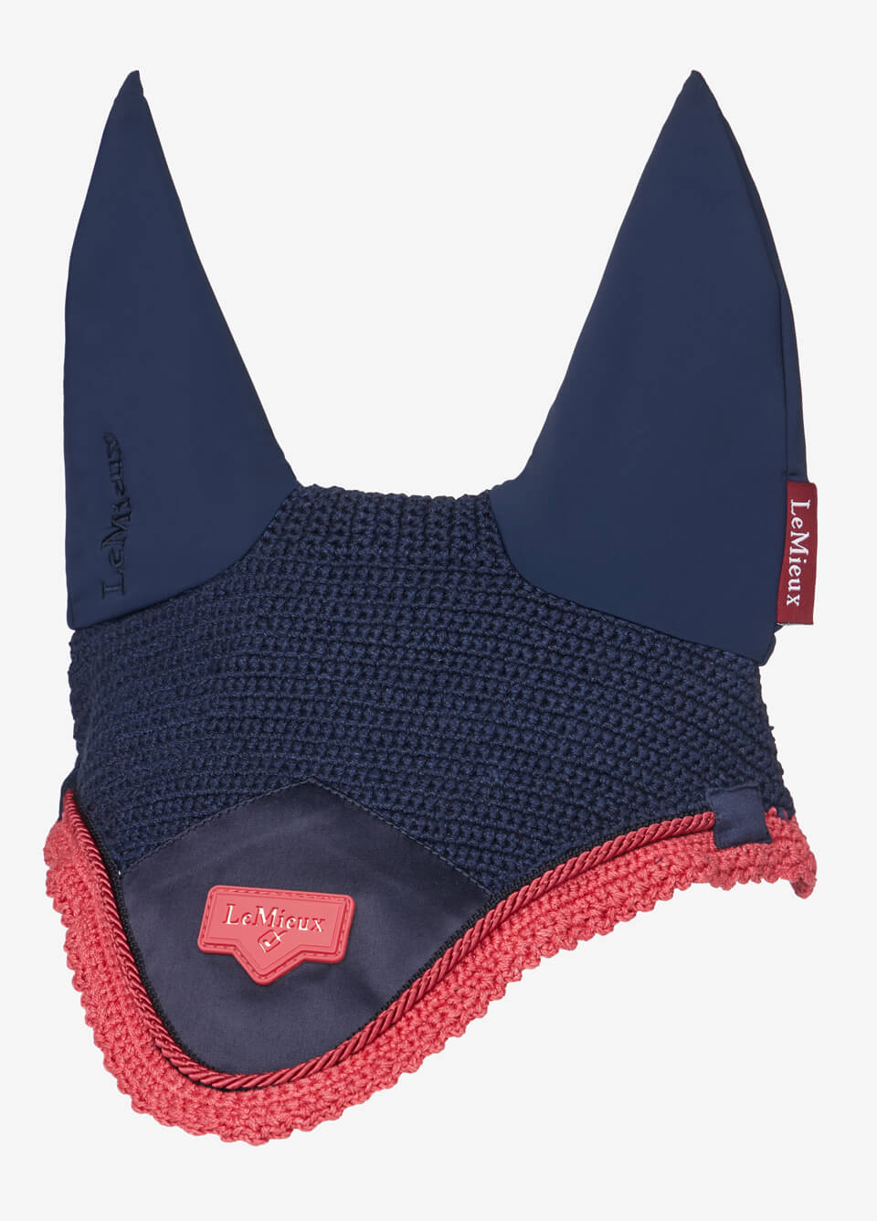 LeMieux Loire Fly Hood - Navy/Cranberry