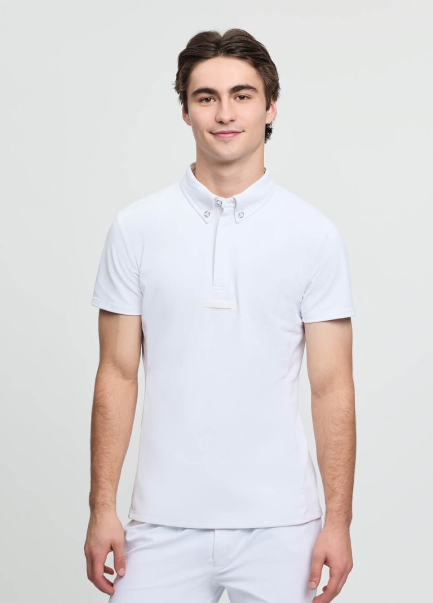 LeMieux Mens Short Sleeve Competition Shirt - White