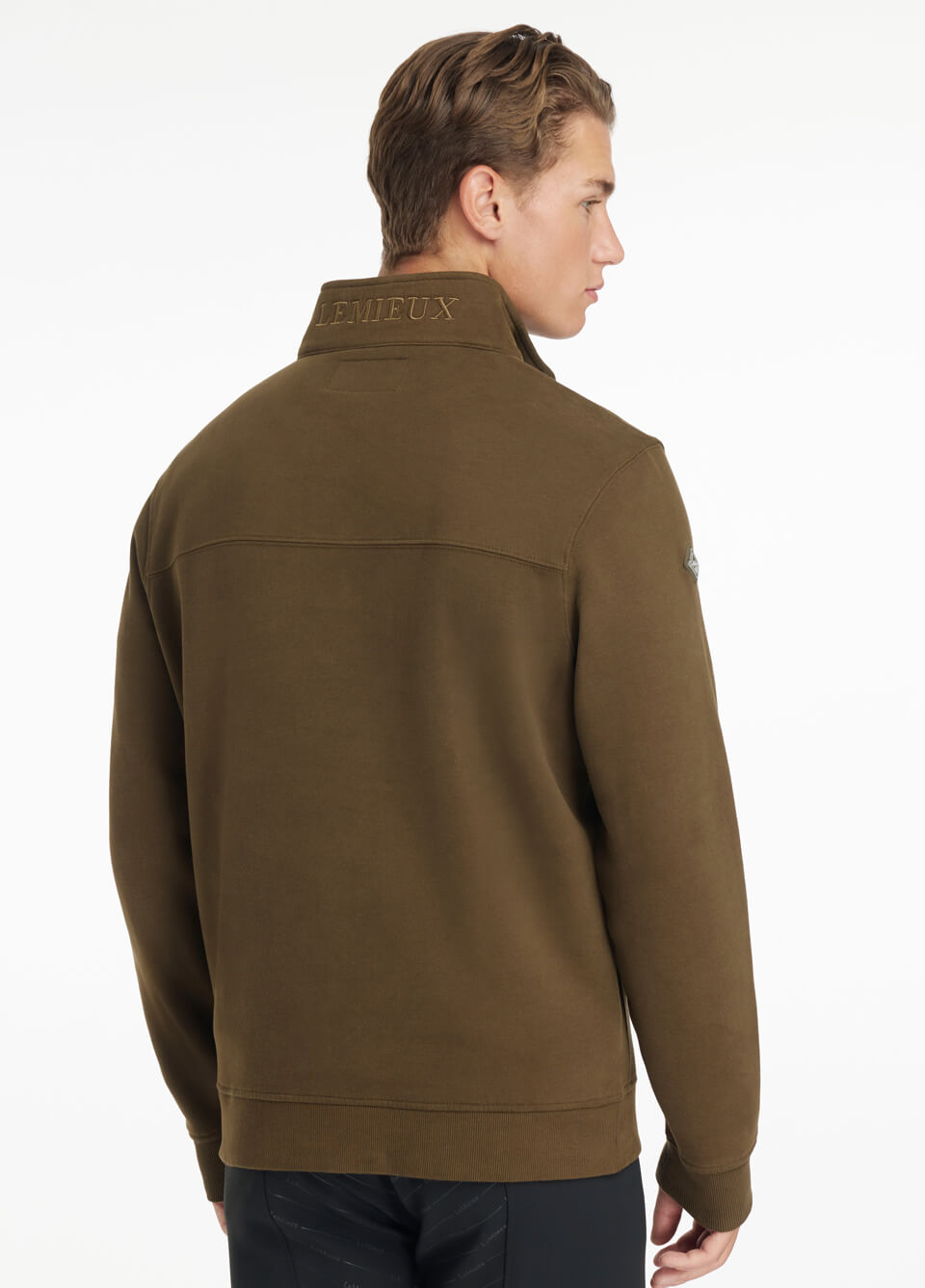 LeMieux Mens Quarter Neck Sweat - Alpine