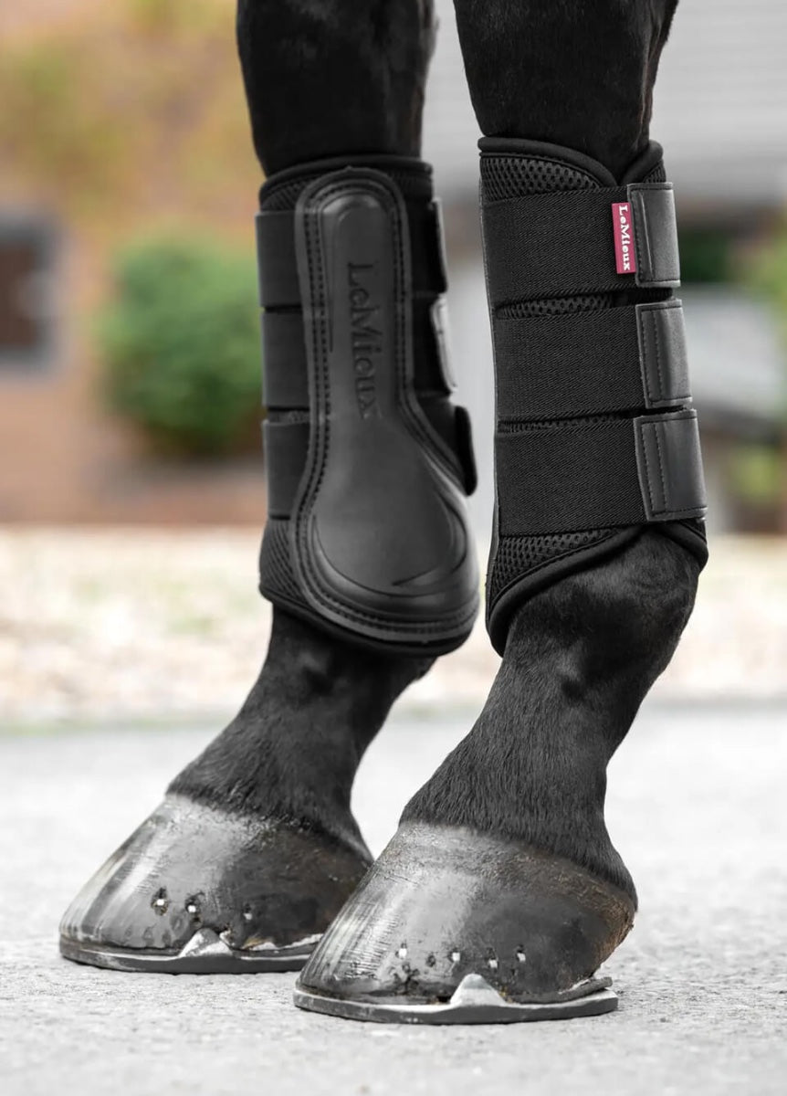 LeMieux Mesh Brushing Boots - Black