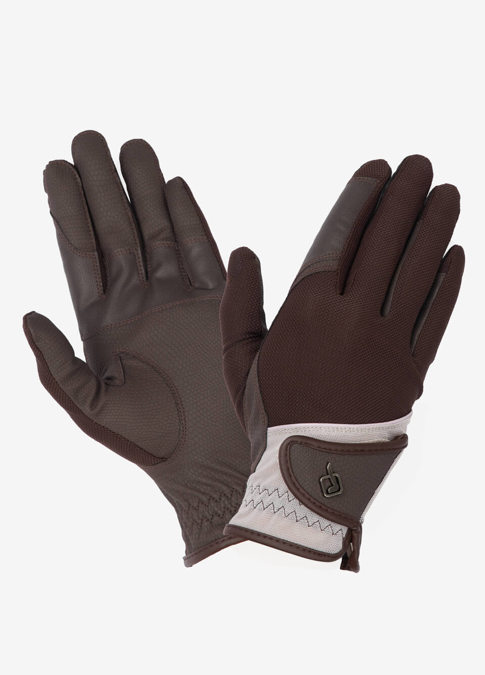 LeMieux Pro Mesh Gloves - Brown/Almond