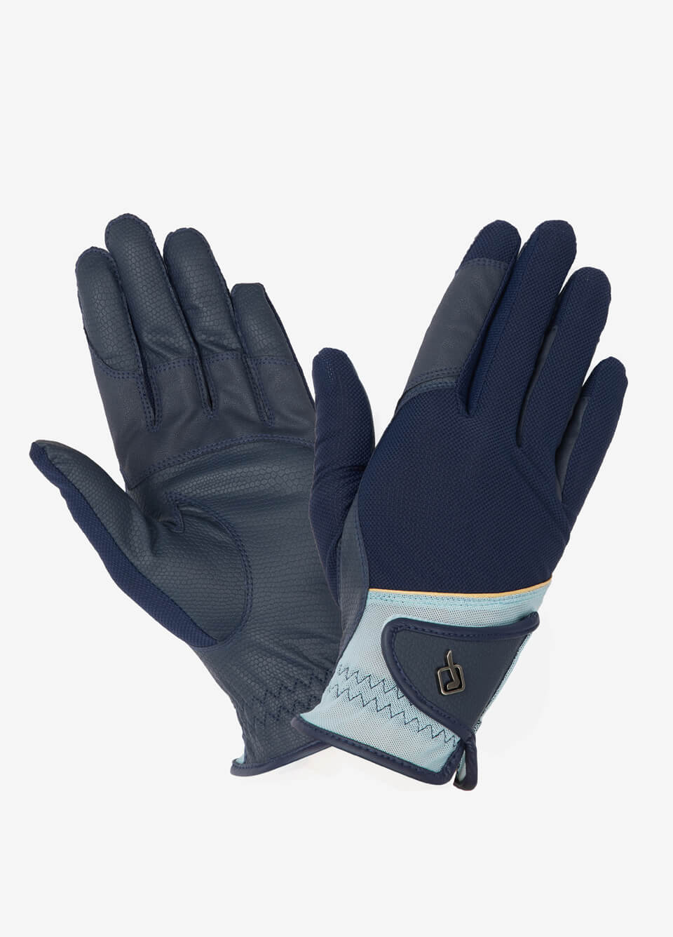 LeMieux Pro Mesh Gloves - Navy/Aqua