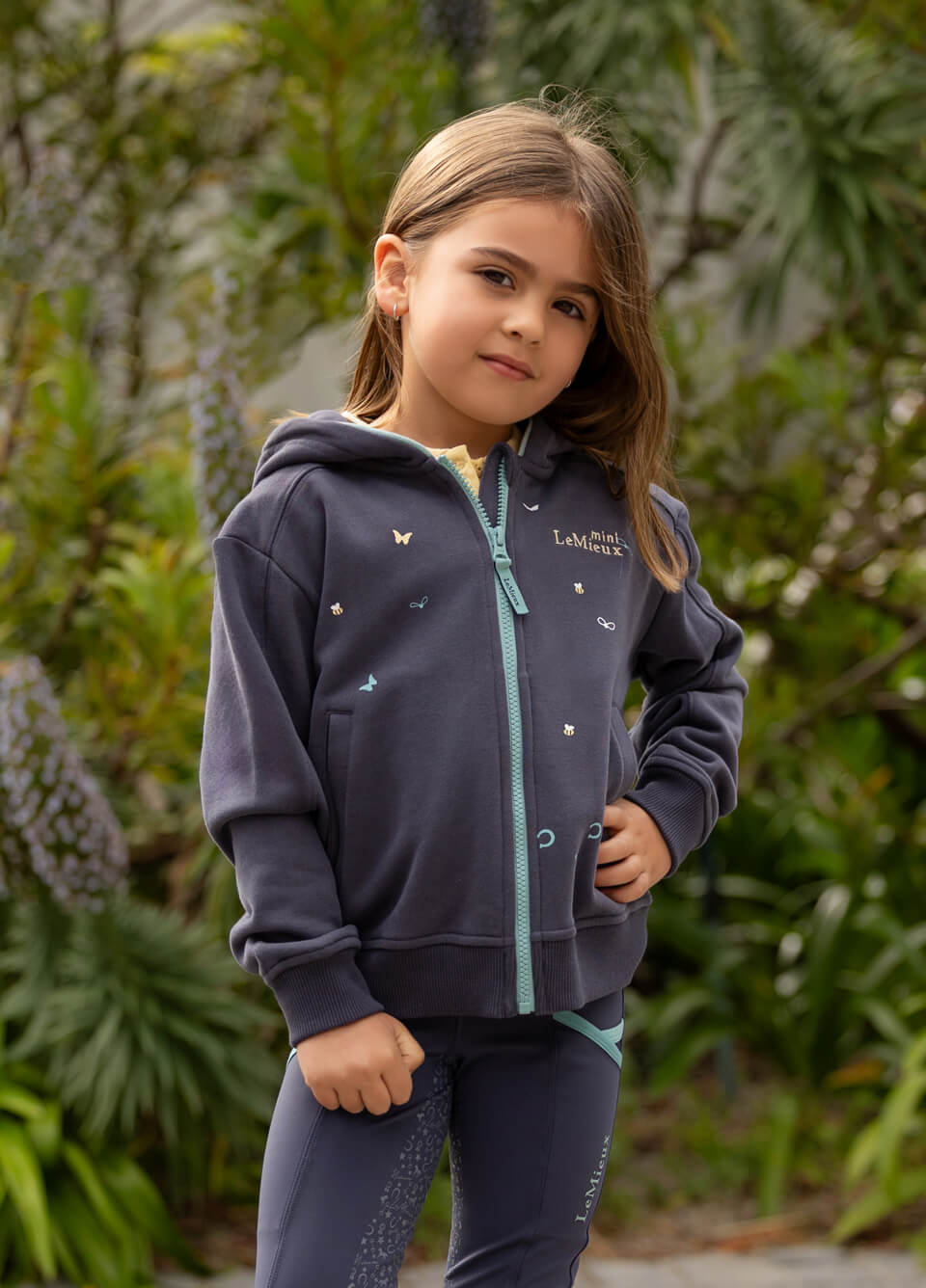 LeMieux Mini Charlie Zip Through Hoodie - Dusk