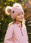 LeMieux Mini Double Pom Beanie - Petal