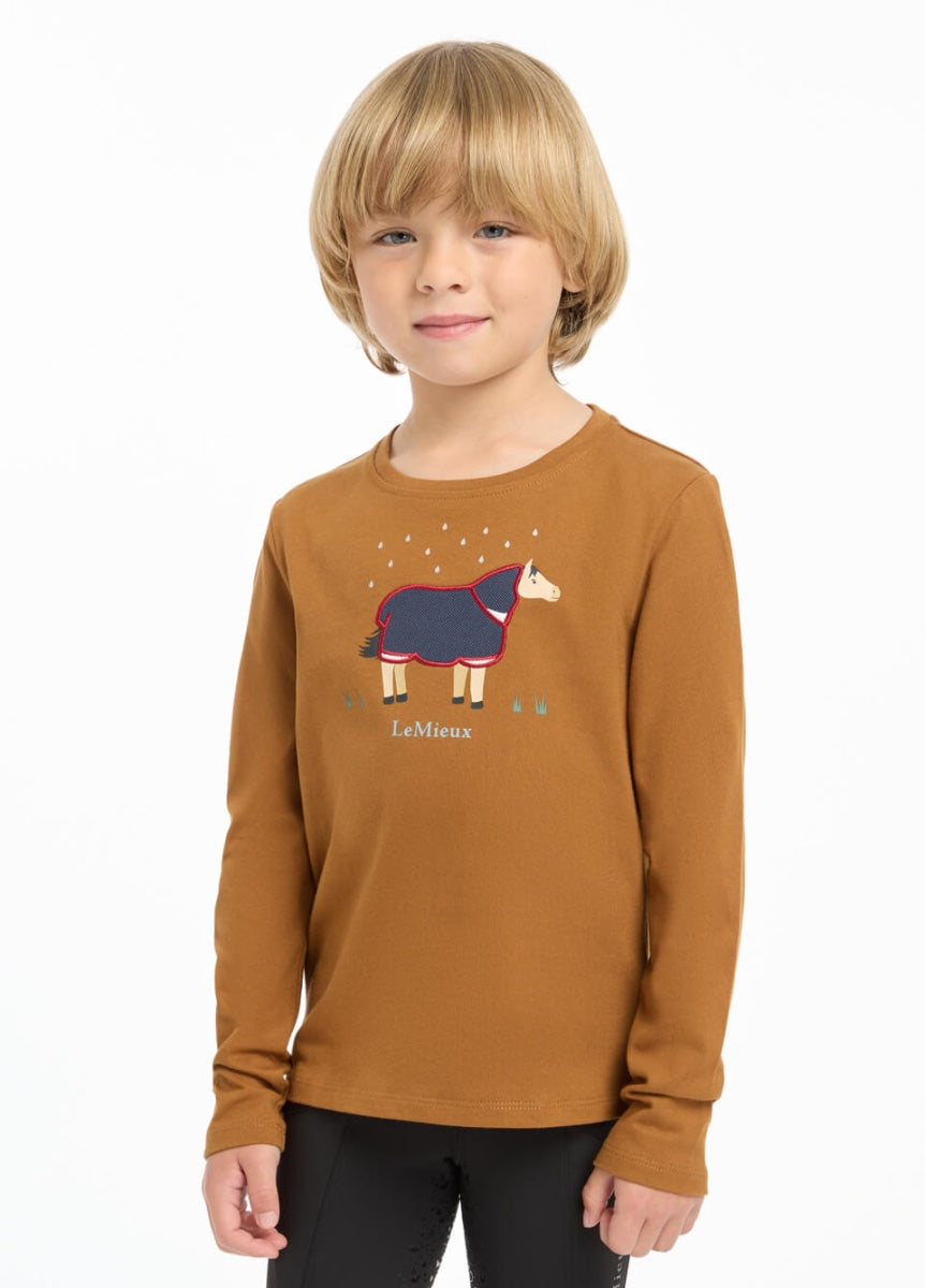LeMieux Mini Jessie Long Sleeve Top - Ginger