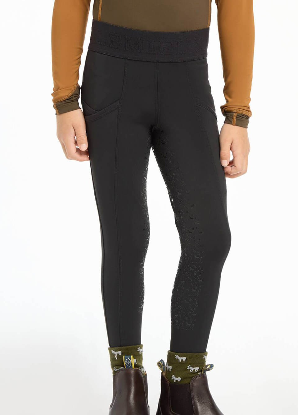 LeMieux Mini Pull On Breeches - Black