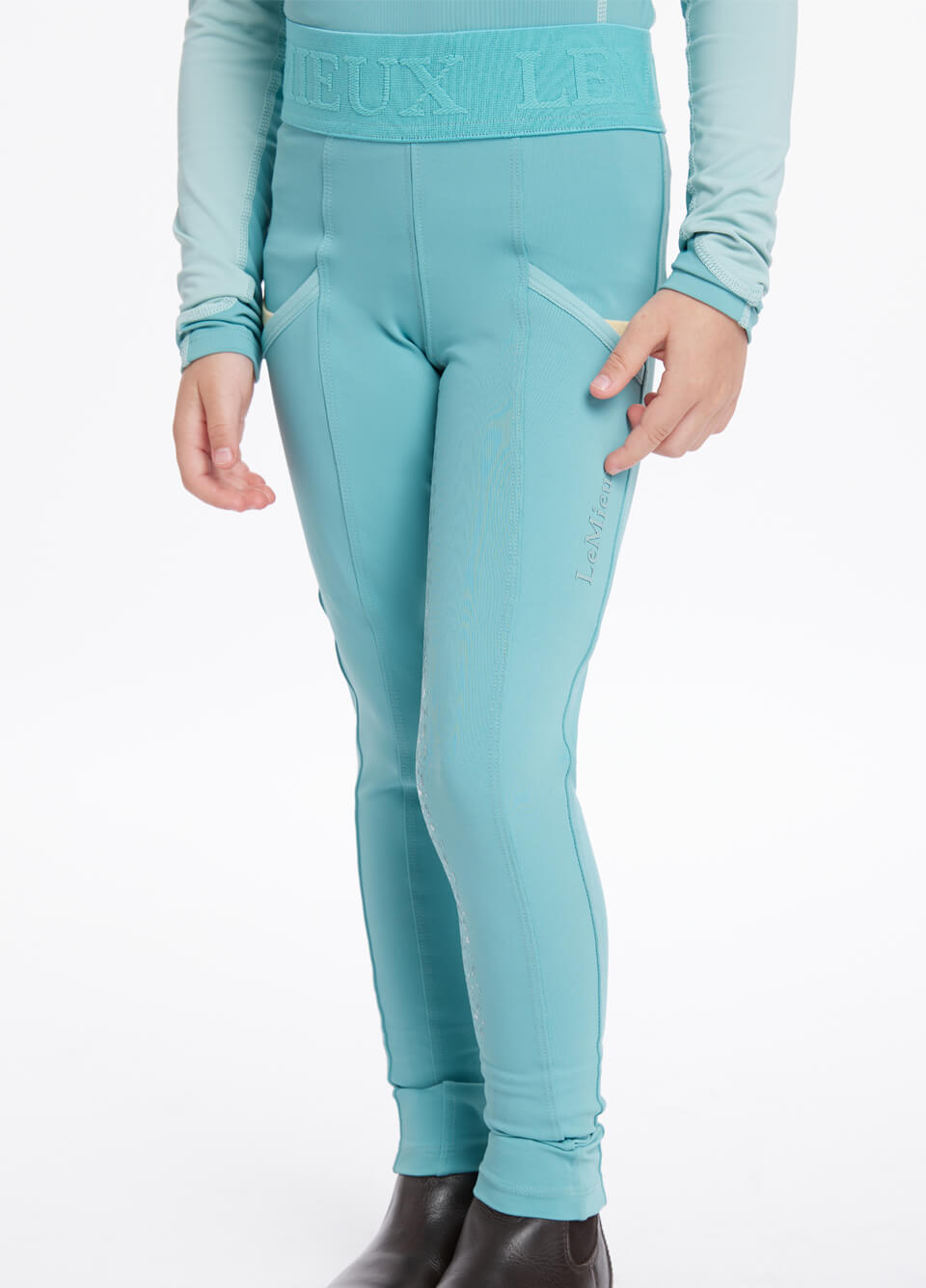 LeMieux Mini Pull On Breeches - Lagoon