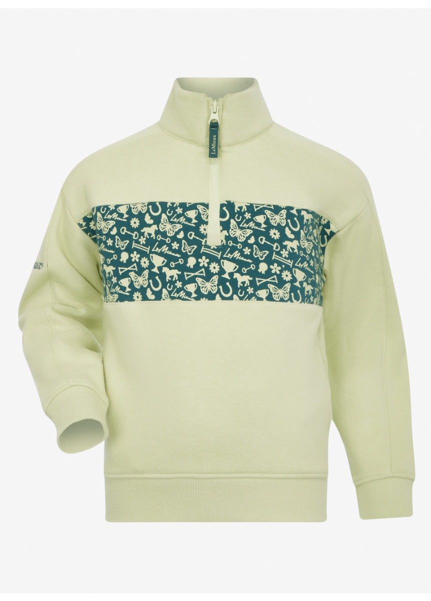 LeMieux Mini Quinn 1/4 Zip Sweat - Macaron
