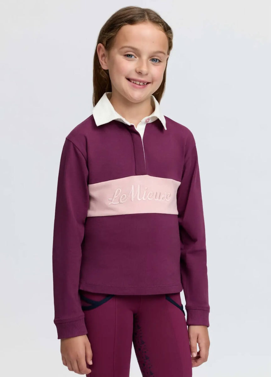 LeMieux Mini Roman Rugby Shirt - Blackberry