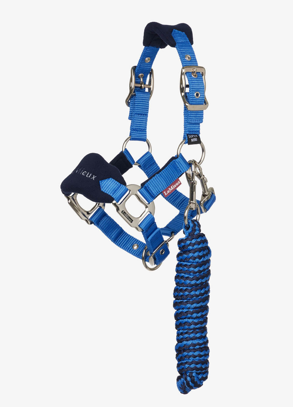 LeMieux Mini Vogue Headcollar & Leadrope - Benetton Blue