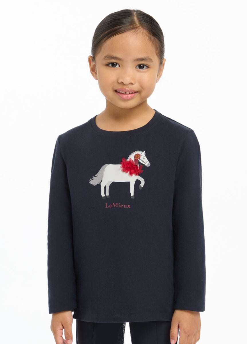 LeMieux Mini Jessie Long Sleeve Top - Navy