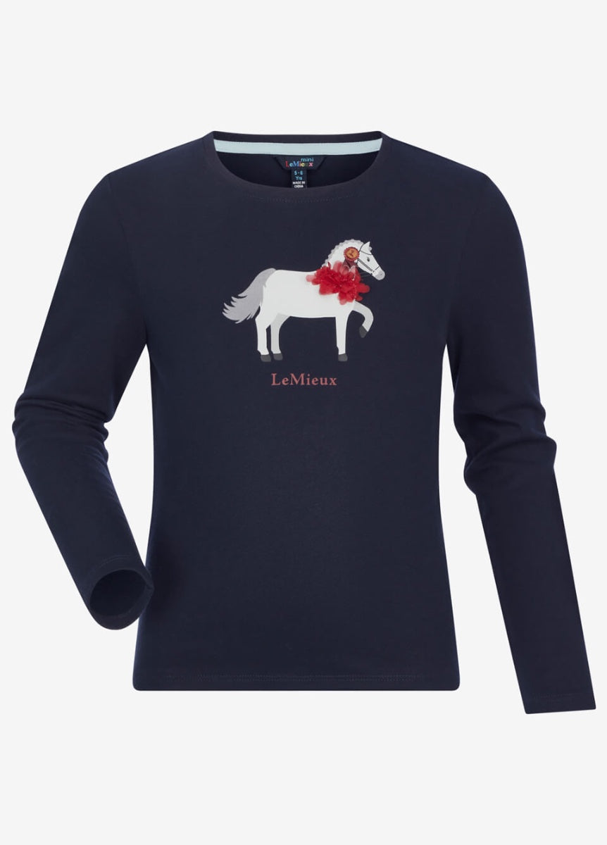 LeMieux Mini Jessie Long Sleeve Top - Navy