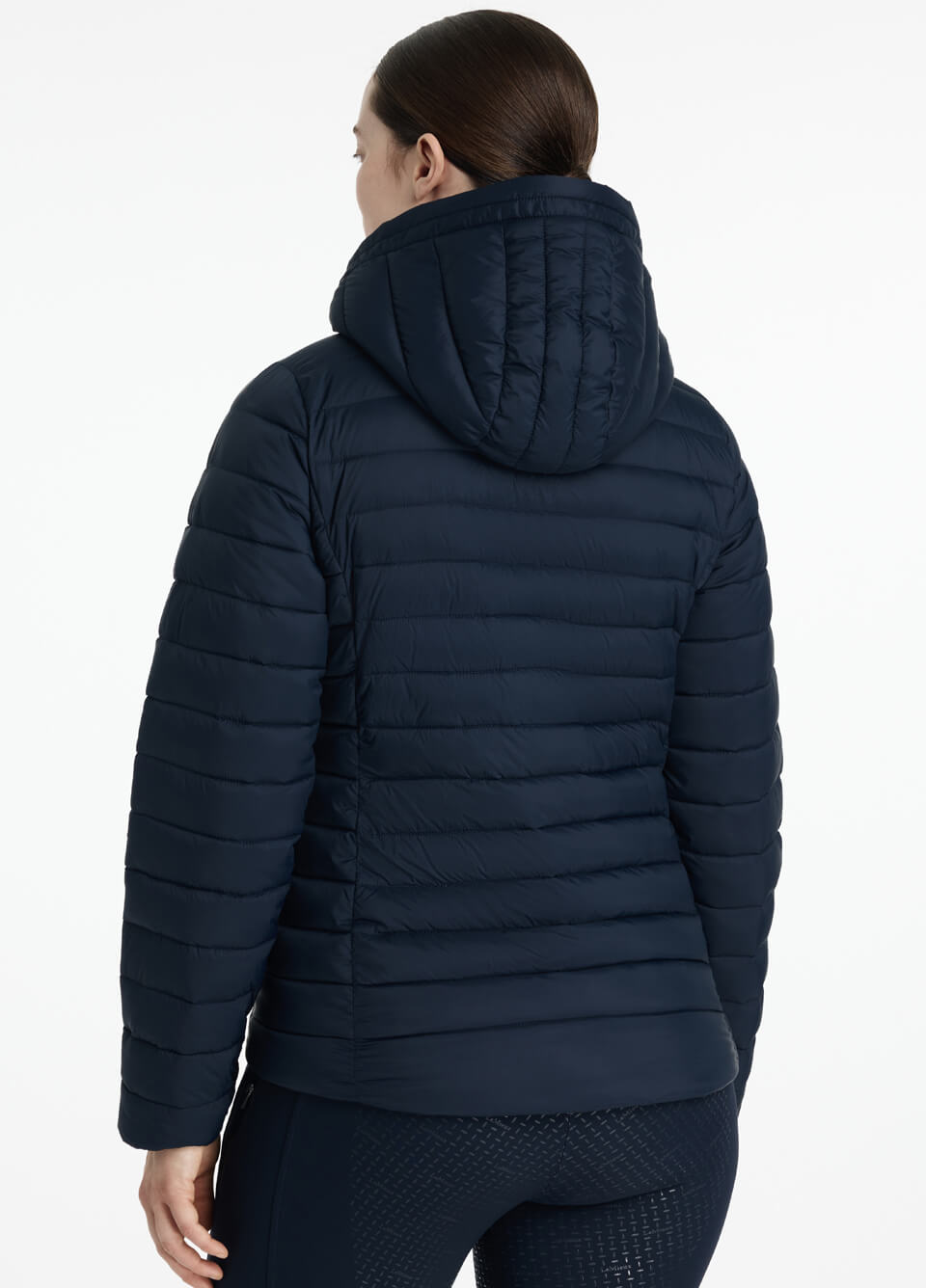 LeMieux Rose Hooded Puffer Jacket - Navy