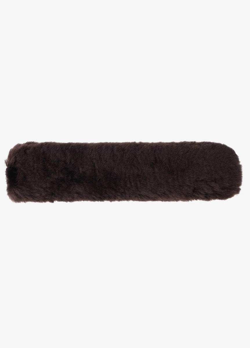 LeMieux Simuwool Noseband Cover - Brown