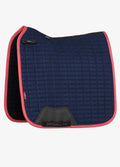 LeMieux Suede Dressage Square - Navy/Cranberry