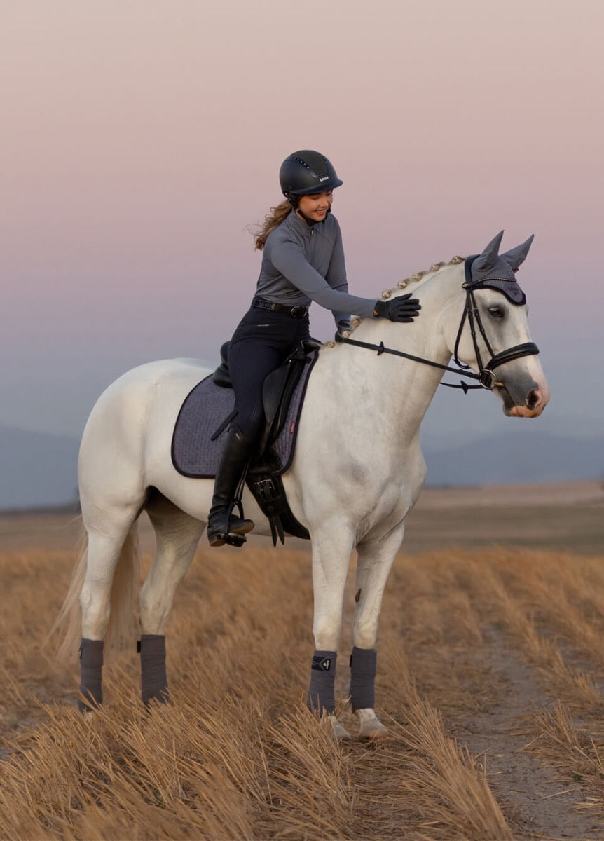 LeMieux Suede Dressage Square - Jay Blue