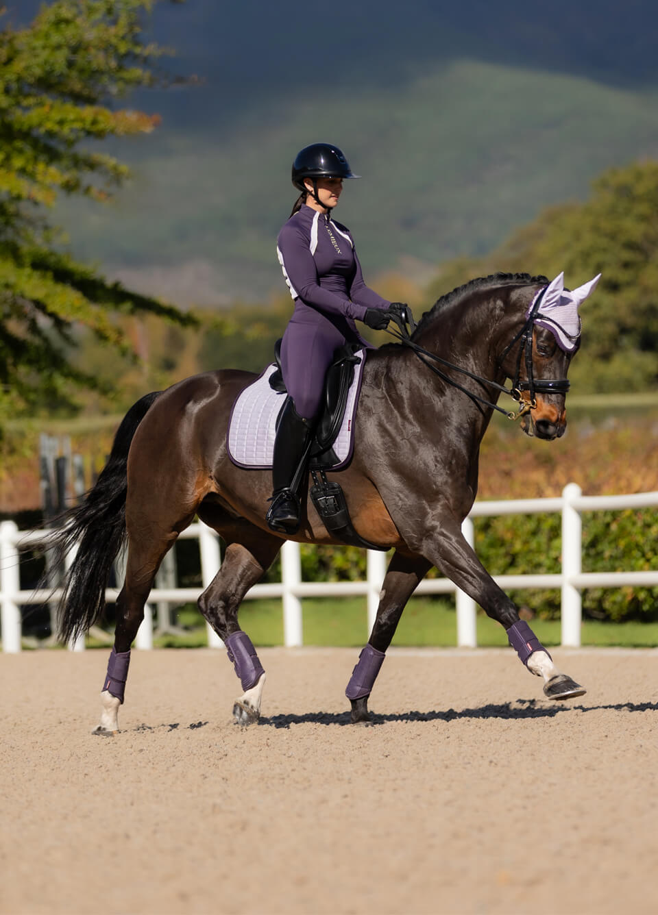 LeMieux Suede Dressage Square - Lilac