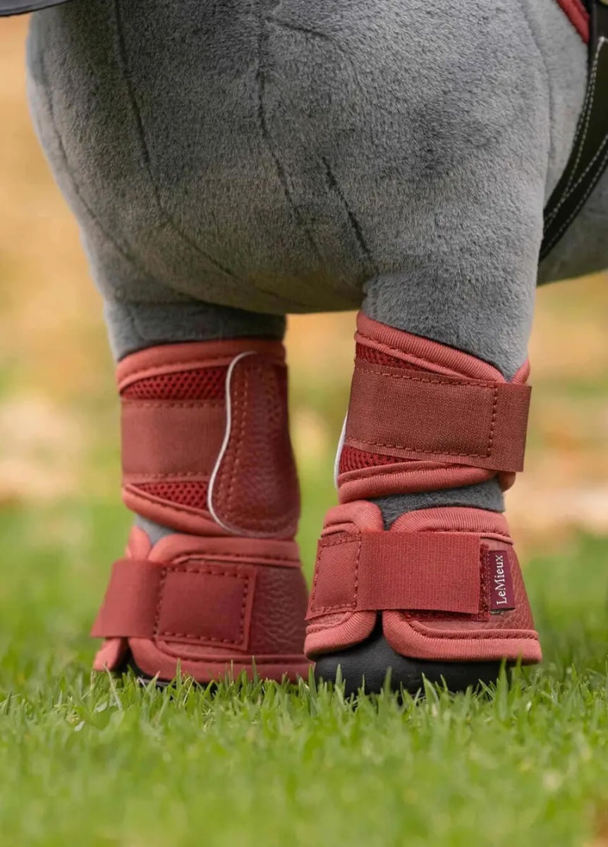 LeMieux Toy Pony Mesh Brushing Boots - Russet