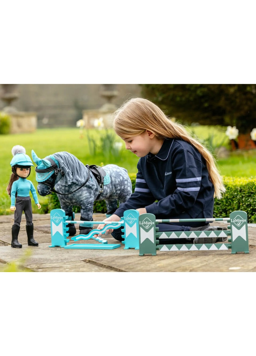 LeMieux Toy Pony Jump Set - Azure/Sage/White