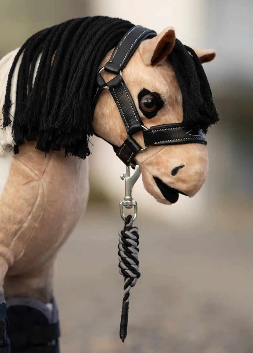 LeMieux Toy Pony Leather Headcollar - Black