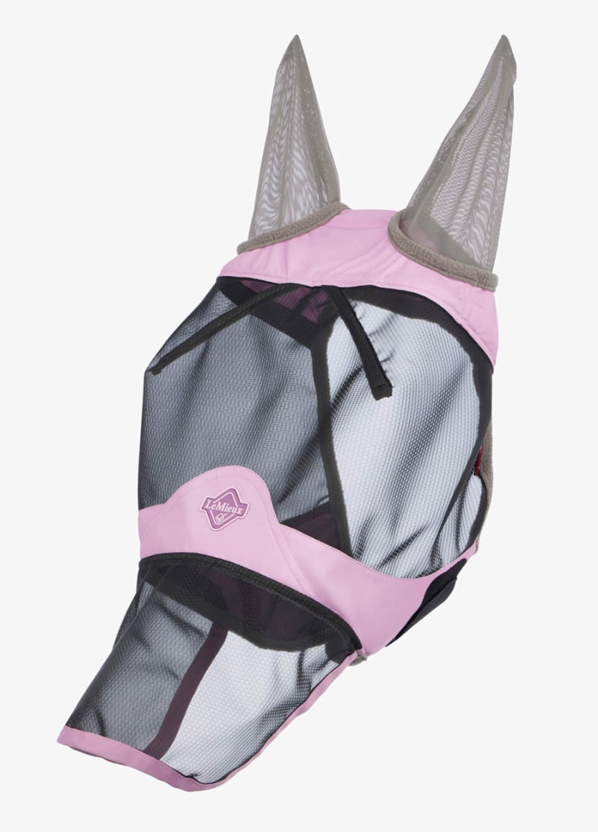 LeMieux Visor-Tek Full Fly Mask - Fondant