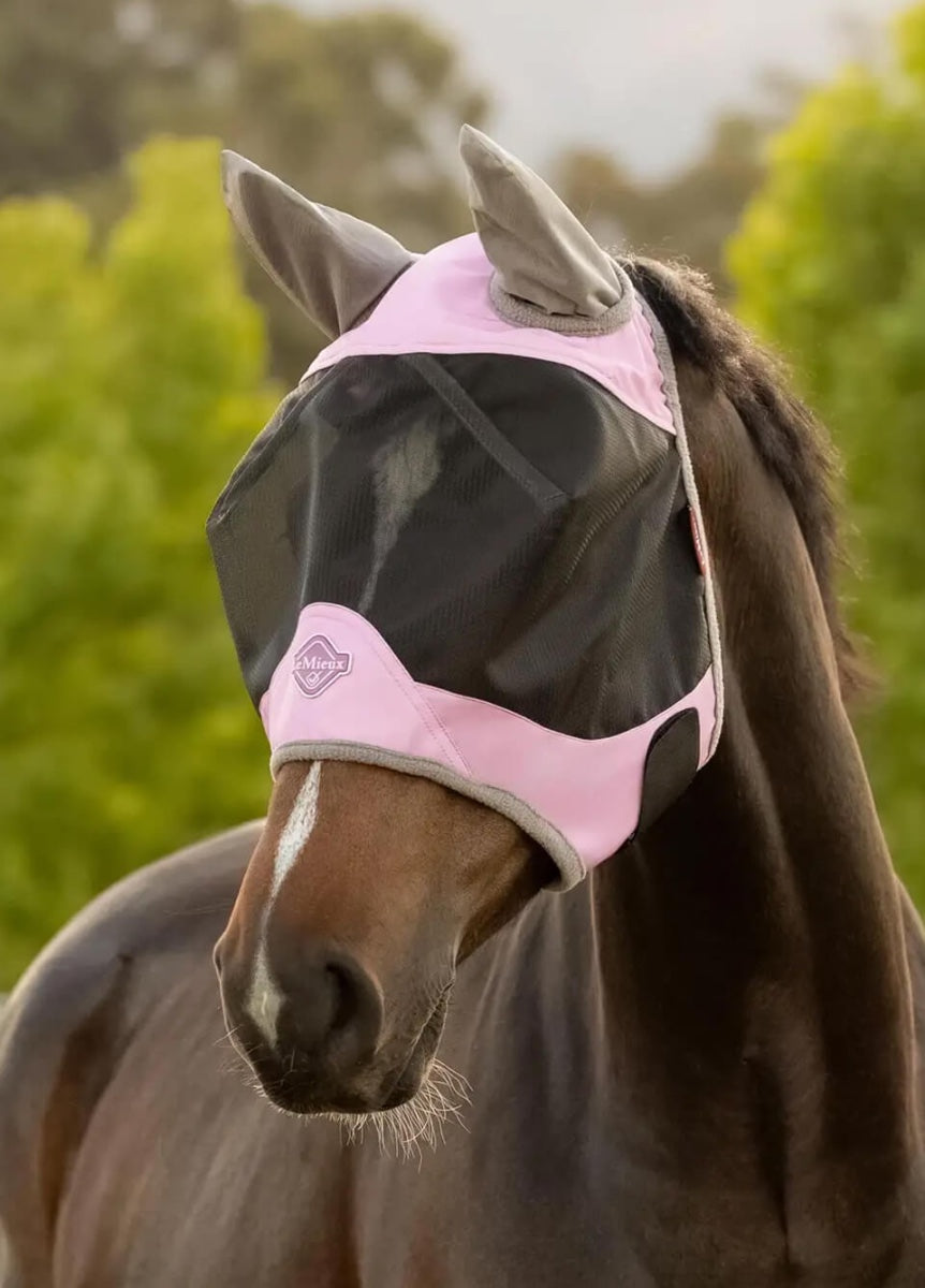 LeMieux Visor-Tek Half Fly Mask - Fondant