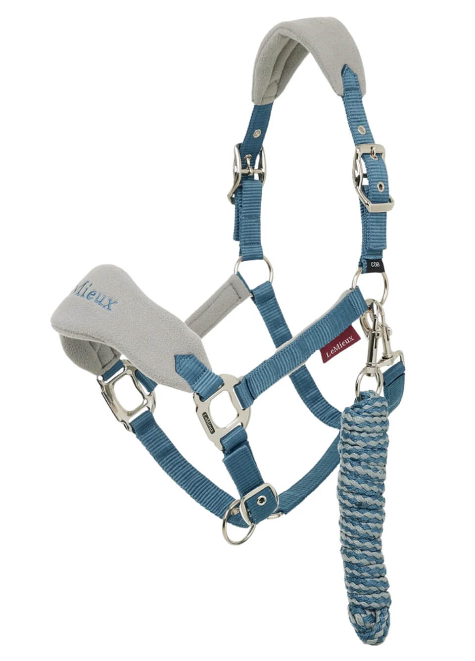 LeMieux Vogue Fleece Headcollar & Leadrope - Ice Blue