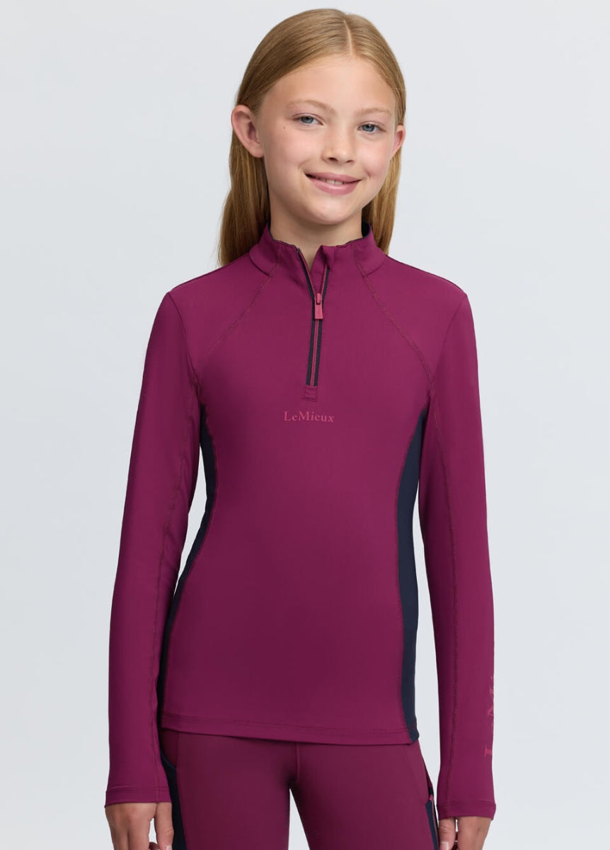 LeMieux Young Rider Classique Base Layer - Blackberry