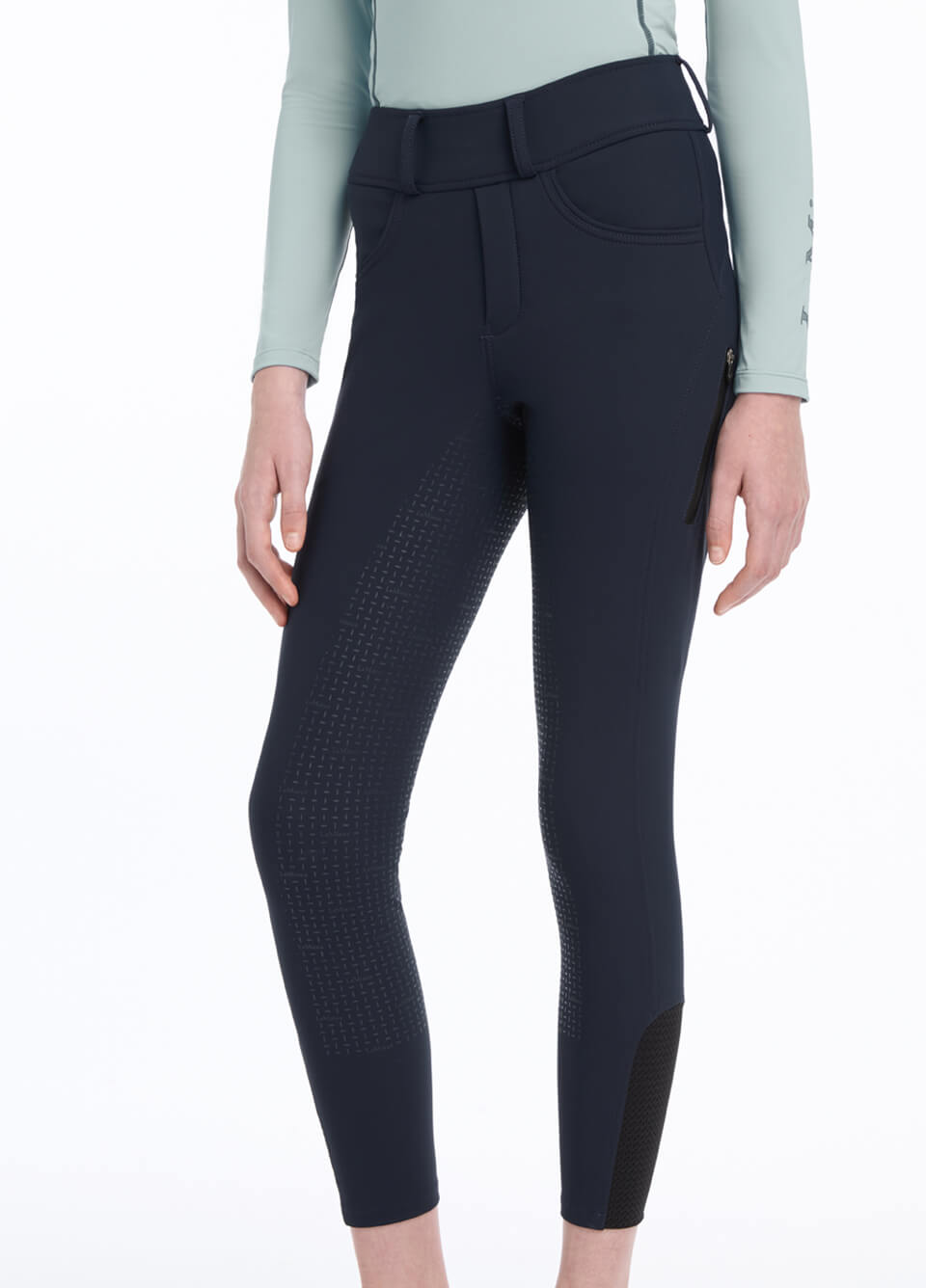 LeMieux Young Rider Ella Winter Breggings - Navy