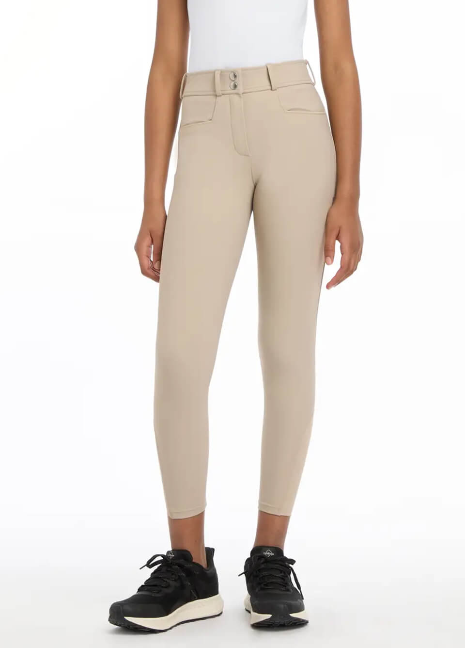 LeMieux Young Rider Izzy Full Seat Breeches - Almond