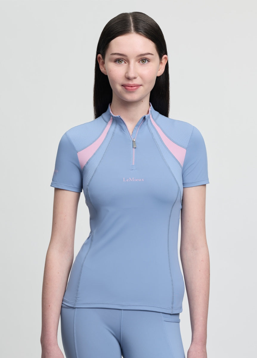 LeMieux Young Rider Mia Mesh Base Layer - Powder Blue
