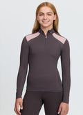 LeMieux Young Rider Mia Mesh Base Layer - Cocoa