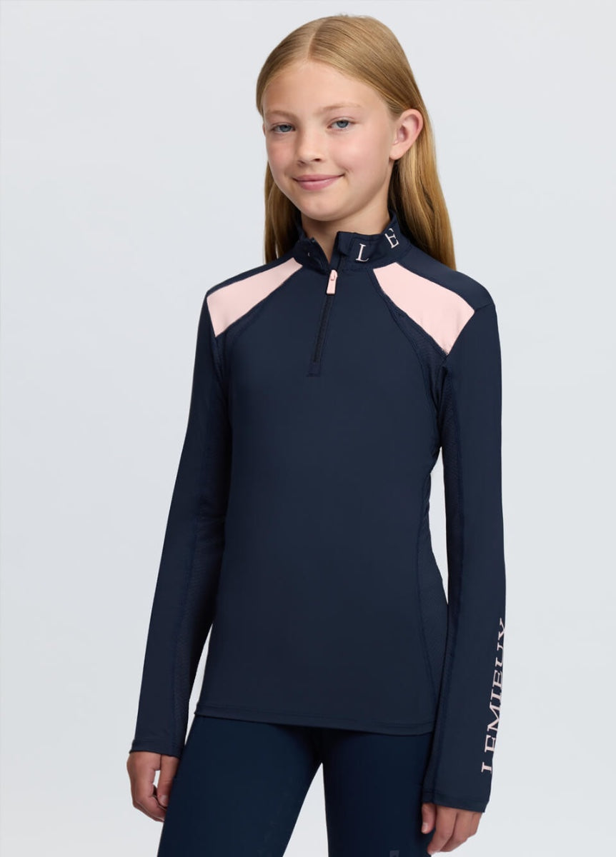 LeMieux Young Rider Mia Mesh Base Layer - Navy