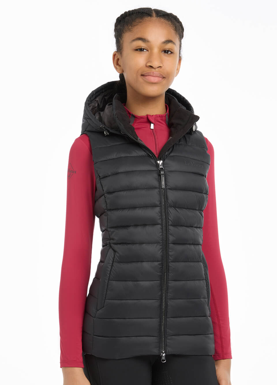 LeMieux Young Rider Milly Puffer Gilet - Black