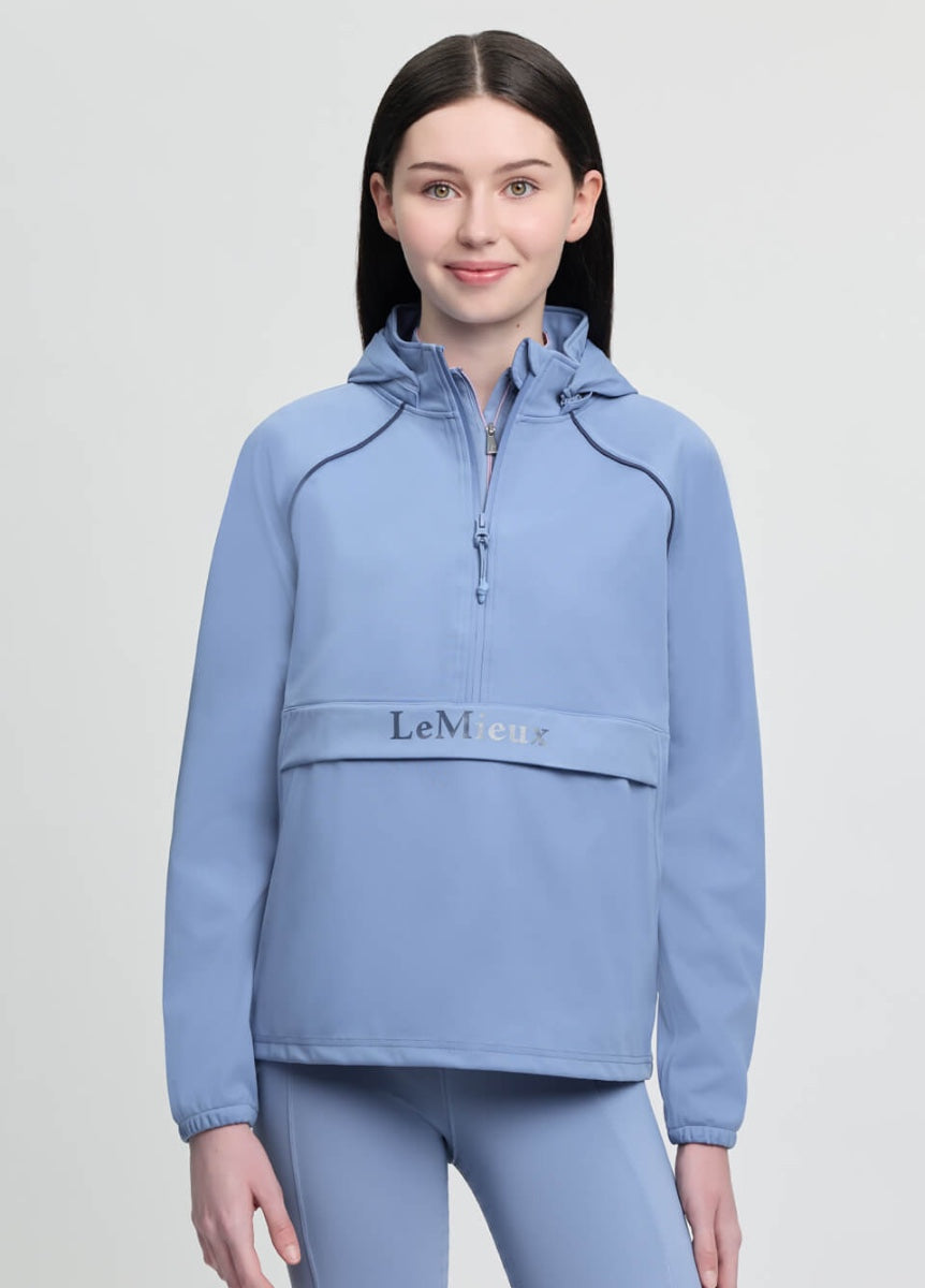 LeMieux Young Rider Paige 1/4 Zip Waterproof Jacket - Powder Blue