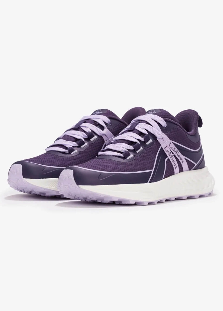 LeMieux Young Rider Trax Viva Waterproof Trainer - Juniper/Lilac