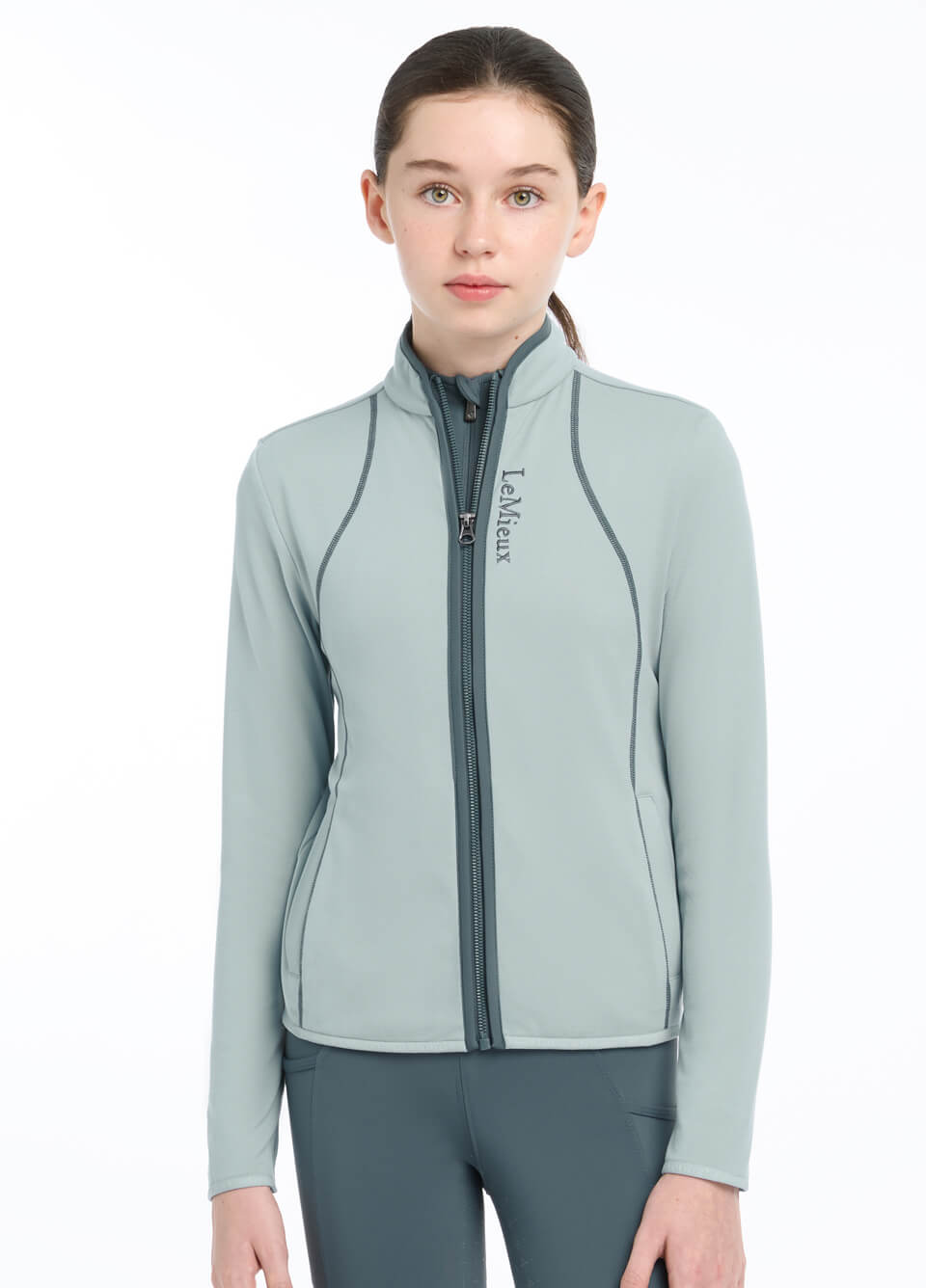 LeMieux Young Rider Felicity Fleece Zip Through - Glacier