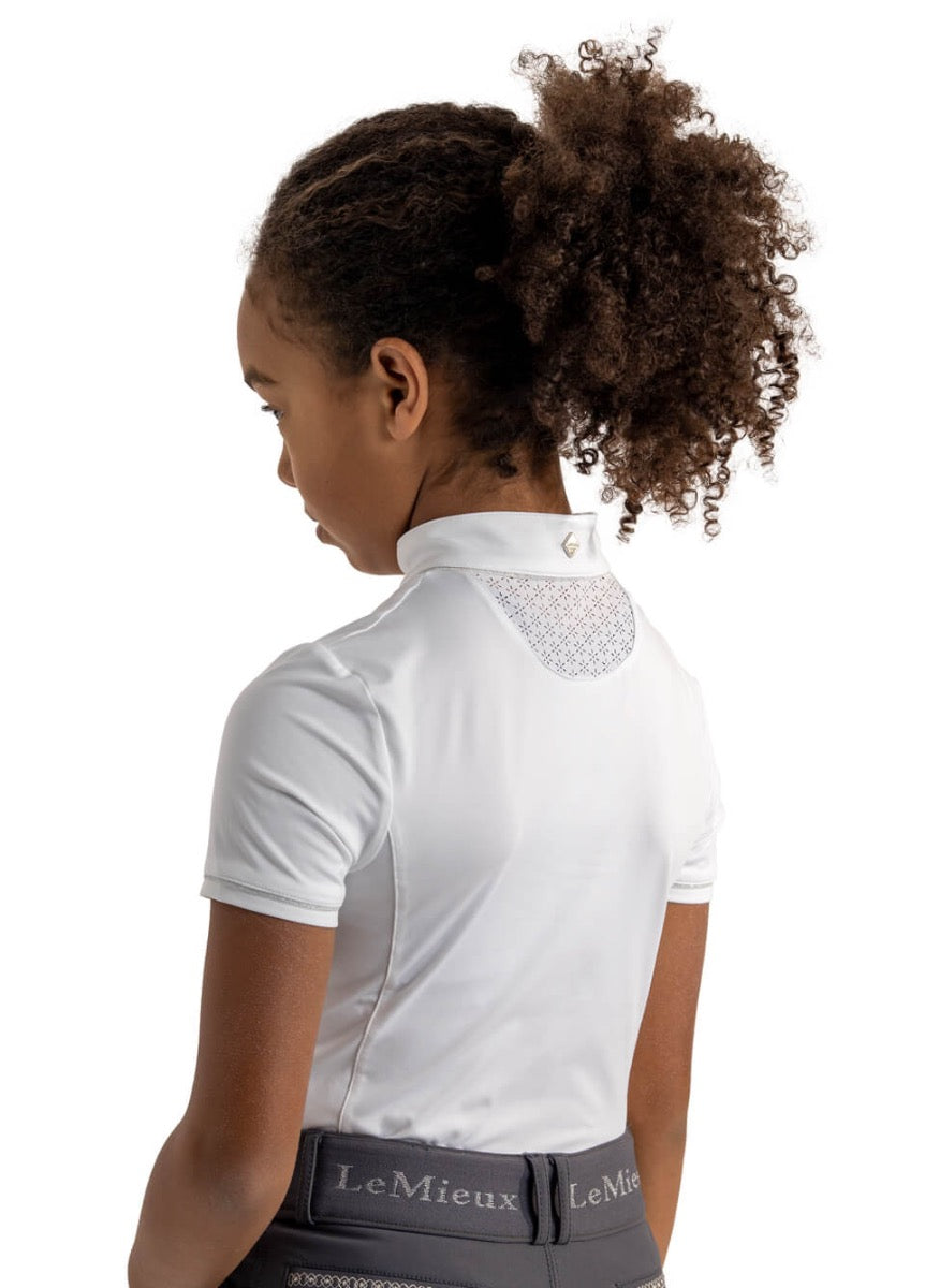 LeMieux Young Rider Belle Show Shirt - White