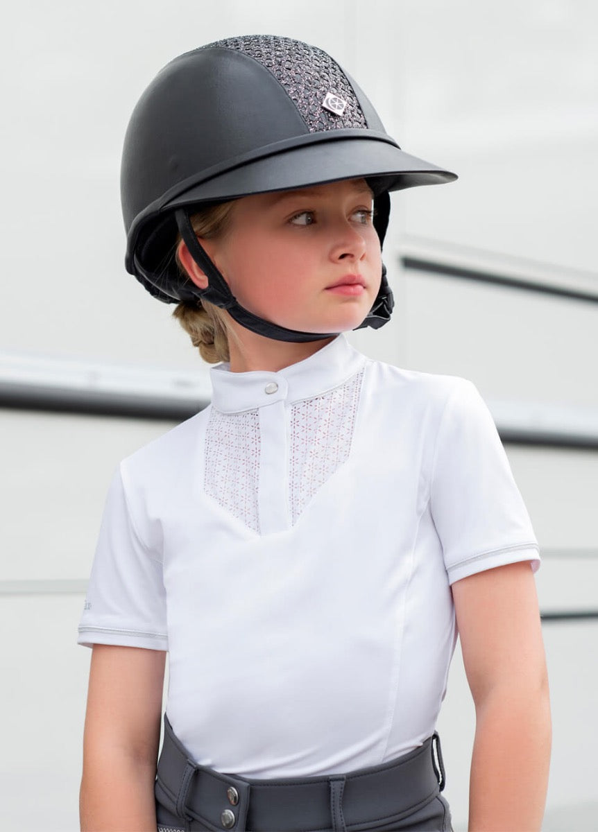 LeMieux Young Rider Belle Show Shirt - White