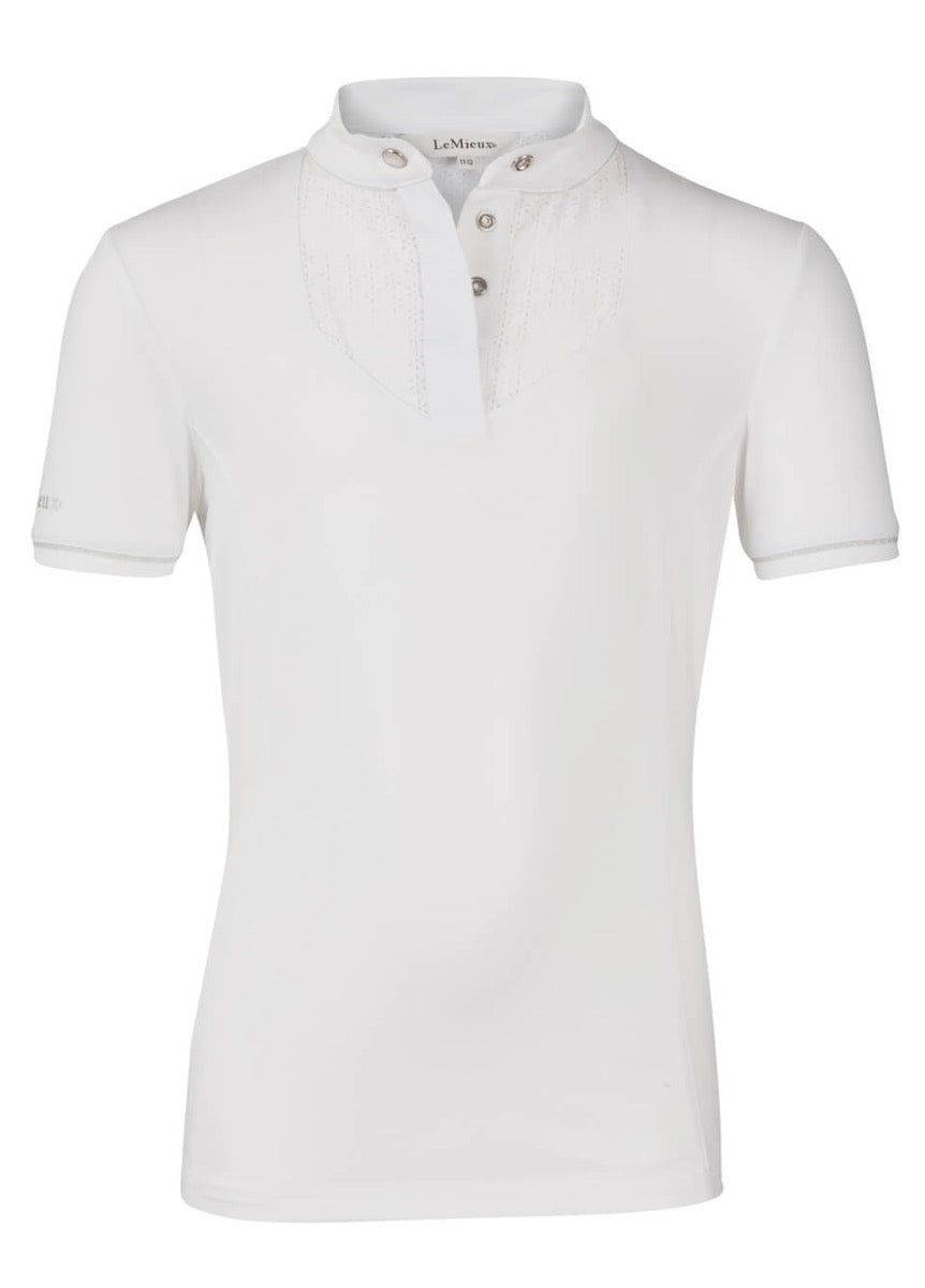 LeMieux Young Rider Belle Show Shirt - White