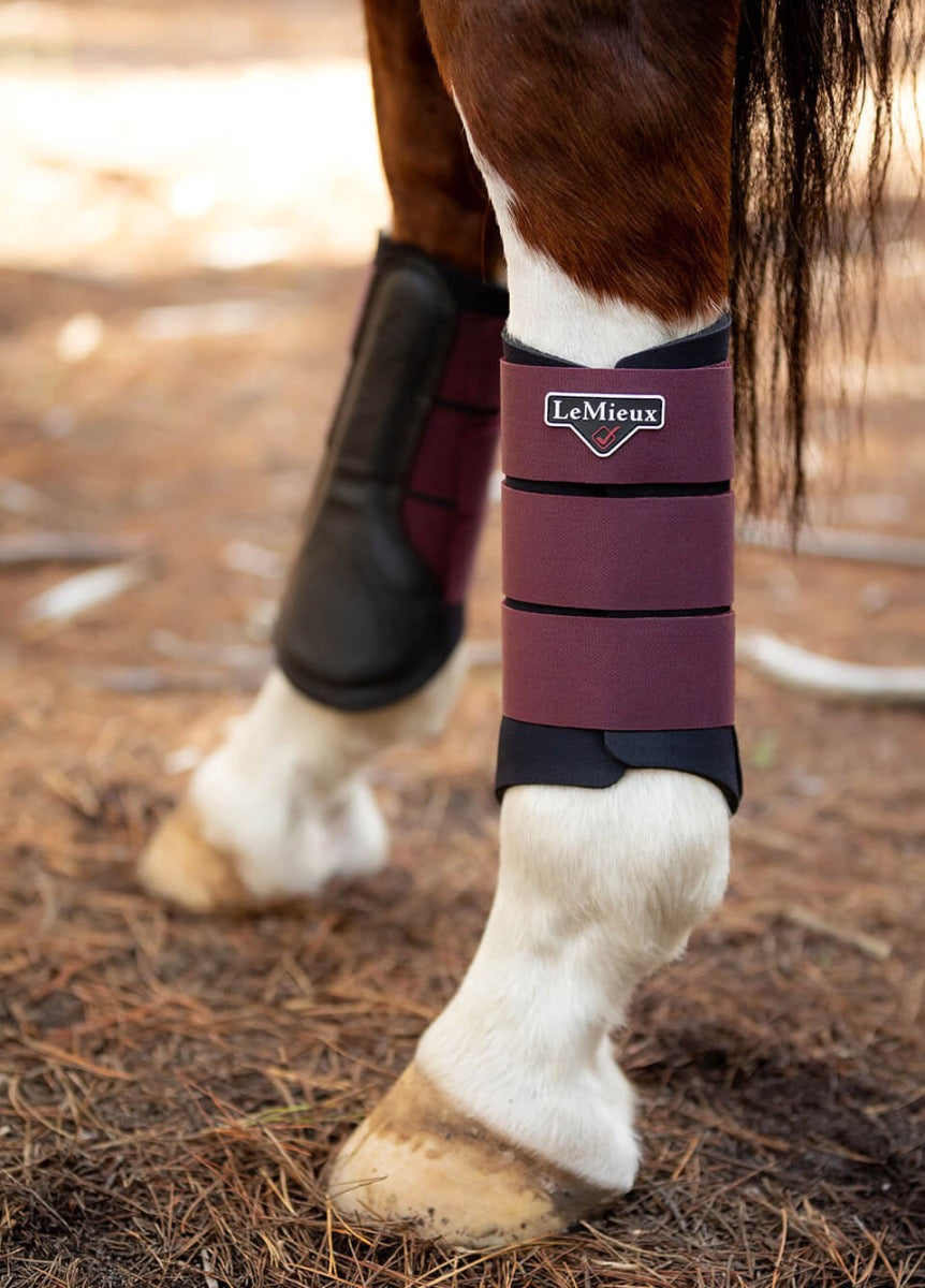 LeMieux Grafter Brushing Boots - Rioja