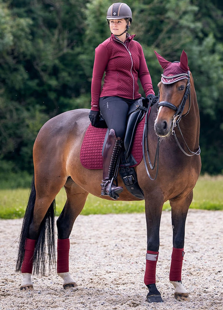 LeMieux Suede Dressage Square - Rioja