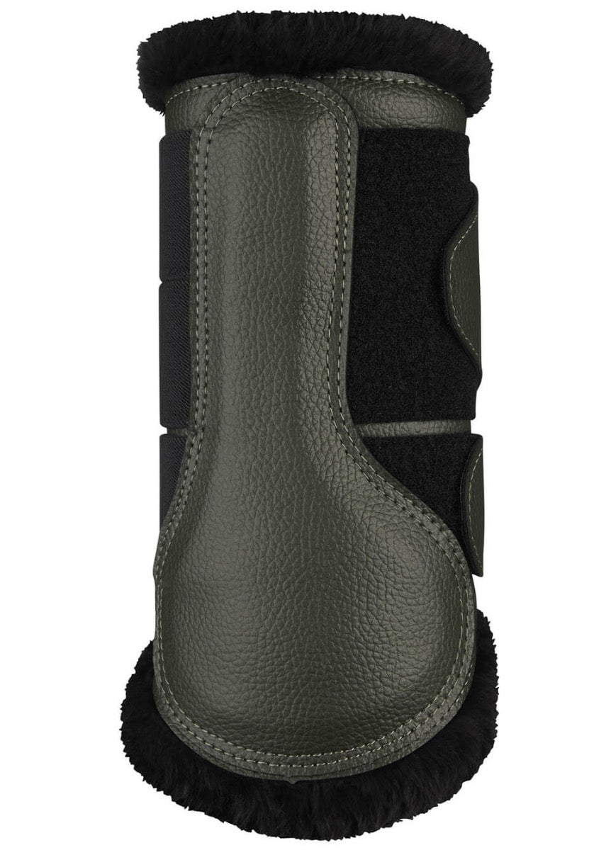 LeMieux Fleece Brushing Boots - Oak