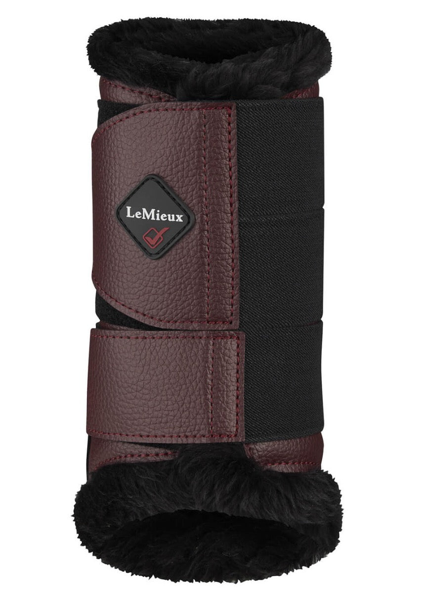 LeMieux Fleece Brushing Boots - Rioja