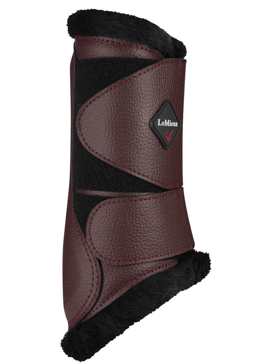 LeMieux Fleece Brushing Boots - Rioja